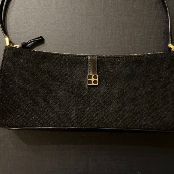 Kate Spade Black Wool Shoulder Bag - Picture 3 of 8